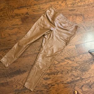 Leather-like leggings